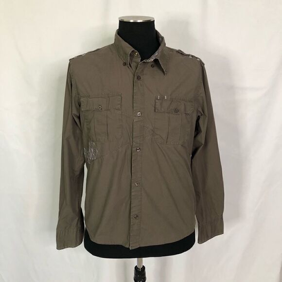 Quicksilver Limited Collection Embroidered Button Down Shirt - Men’s L - Picture 2 of 7